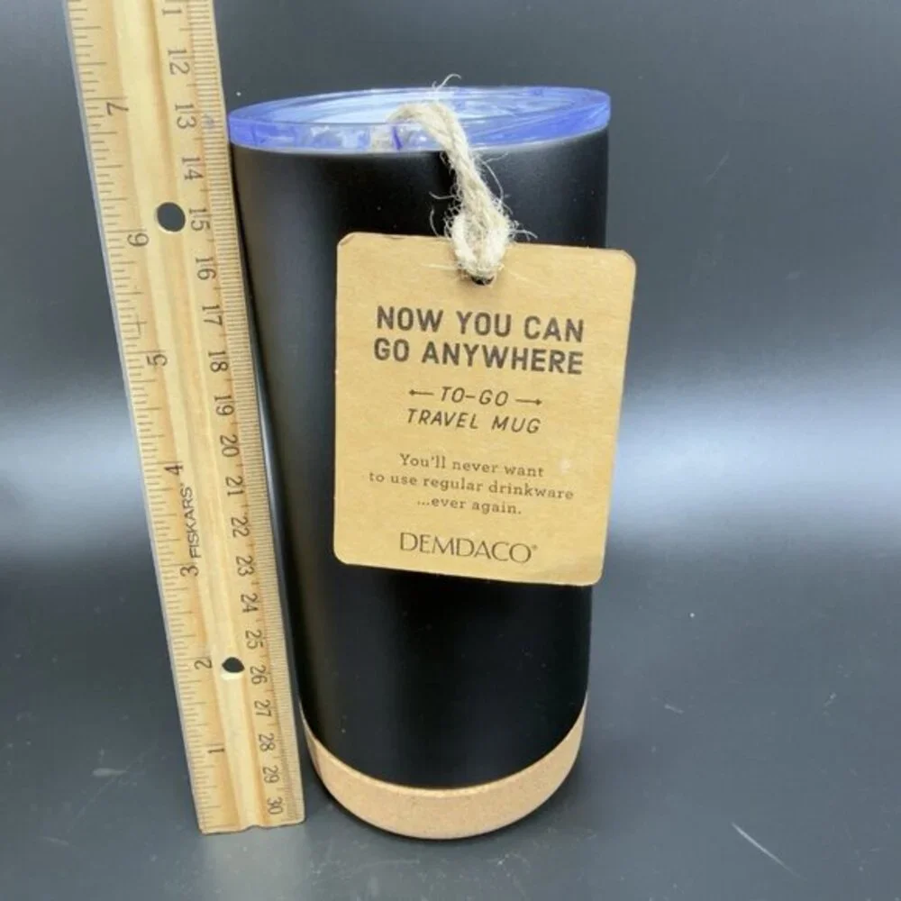 DEMDACO‎ Property Of Bonus Dad Black 17oz Metal Travel Coffee Tumbler Mug Cup